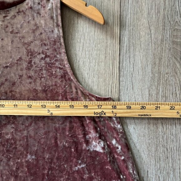 Cynthia Rowley Sleeveless Mini Dress Pink Crushed Velvet A-Line Party Dress 90s - Picture 6 of 11